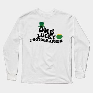 One Lucky Photographer , St Patrick's Day Long Sleeve T-Shirt